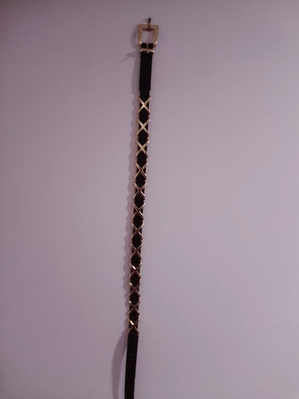 Vintage Women’s Brow Belt with Gold Accents